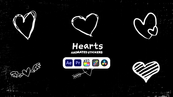 Hearts Animated Stickers