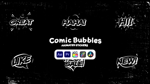 Comic Bubbles Animated Stickers