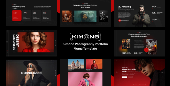 Kimono - Photography Portfolio Figma Template