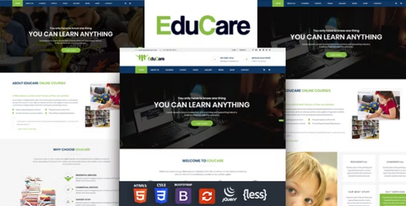 EduCare - Education Responsive HTML Template