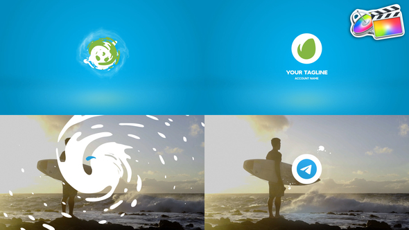 Clean Liquid Logo for FCPX alt