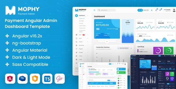 MOPHY - Payment Angular Admin Dashboard Template