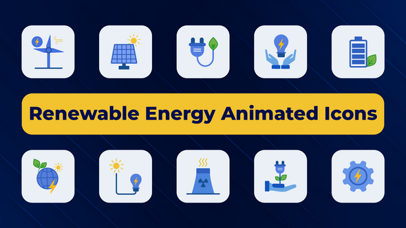 Renewable Energy Animated Icons