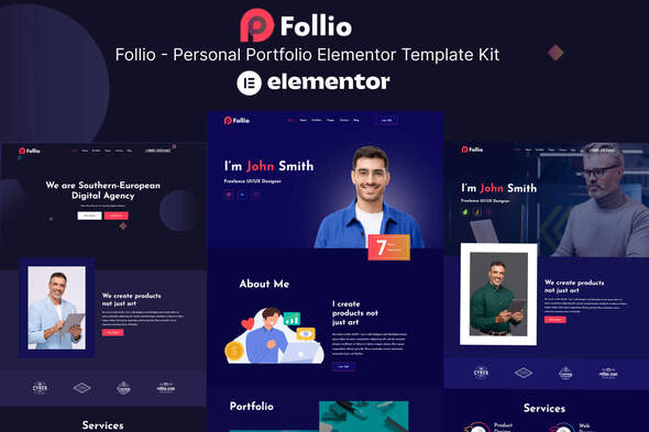 Follio - Personal Portfolio Elementor Template Kit