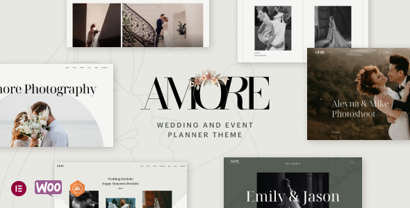 Amore - Elegant Wedding Photography Theme