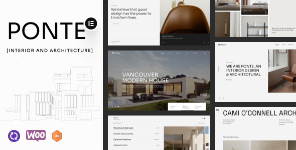 Ponte - Interior Design & Architecture WordPress Theme