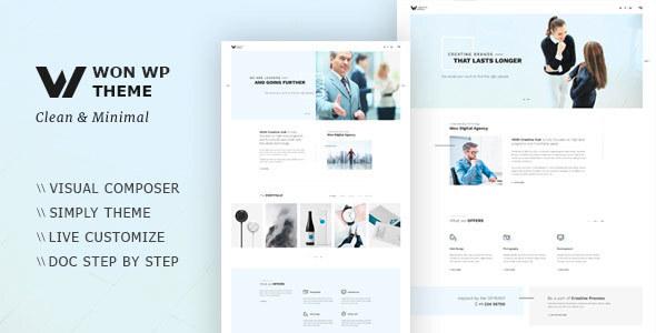 WON Creative Minimal WordPress Theme