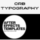 Orb Animated Typography - VideoHive Item for Sale
