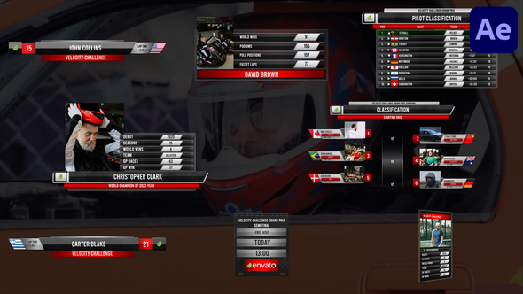 Race Lower Thirds for After Effects