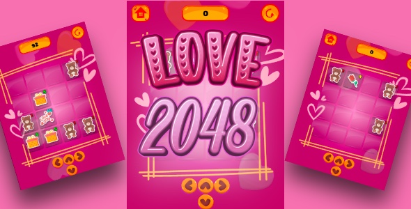 Love 2048 - Cross Platform Puzzle Game