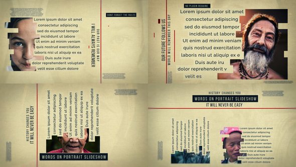 Words on Portrait Slideshow alt