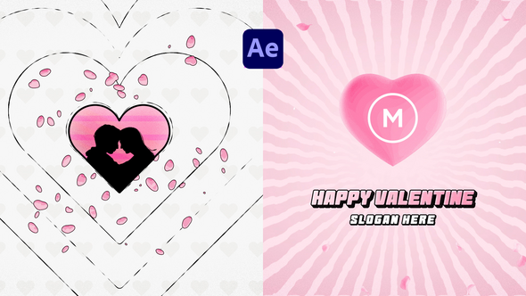 Valentine Retro Logo Reveal