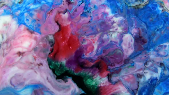 Abstract Colors And Paint Swirling Background Spread 