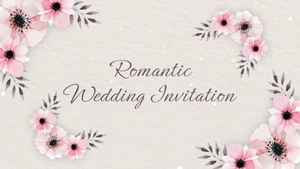 Romantic Wedding Invitation