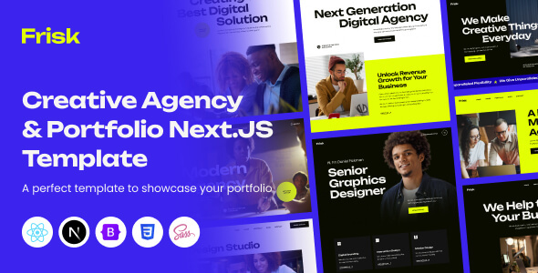 Frisk - NextJs Agency & NextJs Portfolio Template
