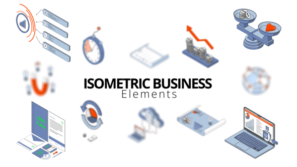 Isometric Business Elements