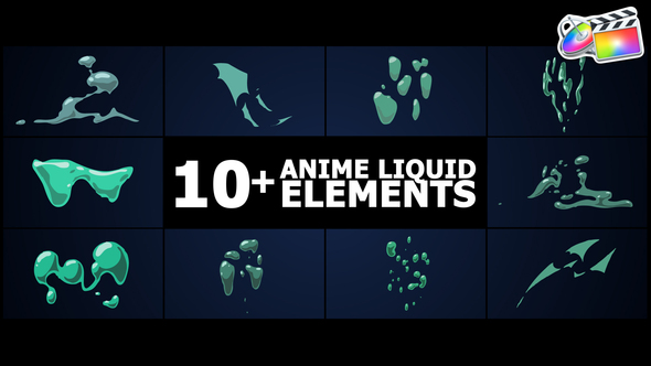 Anime Liquid Elements | FCPX alt