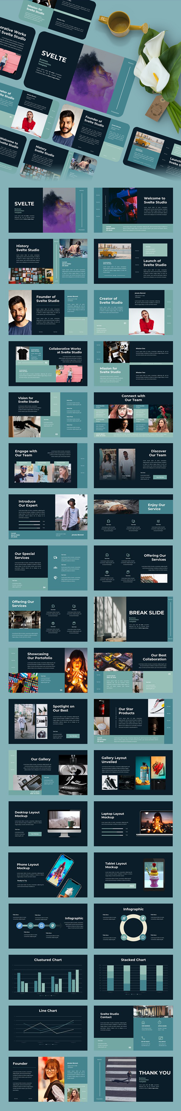 Svelte - Modern Business PowerPoint Template