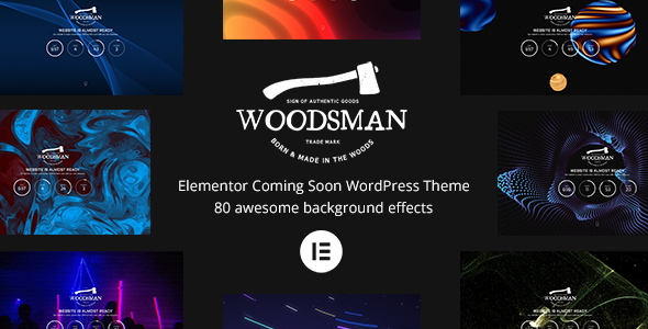 Woodsman - Elementor Coming Soon WordPress Theme