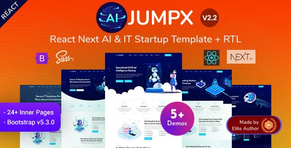 Jumpx - React Nextjs AI & IT Startup Template
