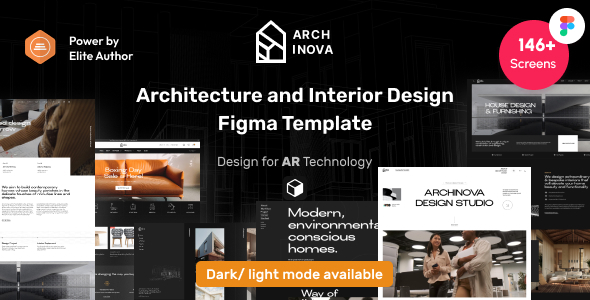 Archinova - Architecture & Interior Design Figma Template