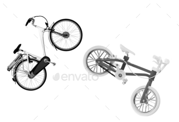 adult and children's bike