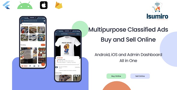 Isumiro - Multipurpose Classified Ads Listing App for Android and iOS - Buy and Sell Online