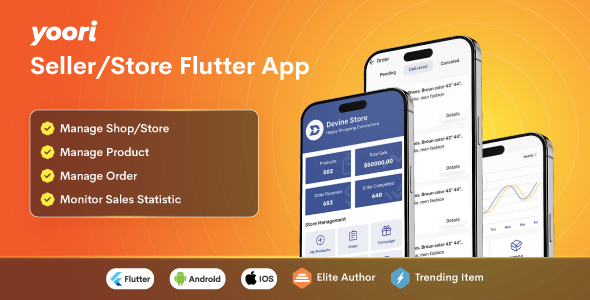 YOORI eCommerce Flutter Seller App