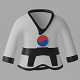 Korean Taekwondo Uniform Suit 3D model - 3DOcean Item for Sale