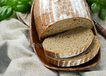 loaf of rye bread for a healthy diet