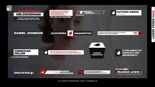 Lower Thirds Pack - FCPX alt