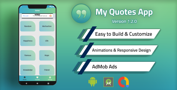 My Quotes App (Offline) with Admob