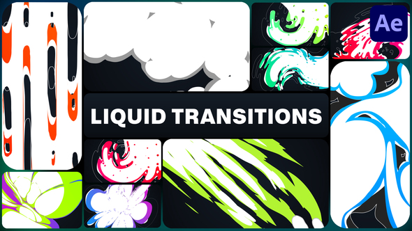 Colorful Liquid Transitions for After Effects
