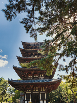Vertical Extension Of An Old Japanese Pagoda