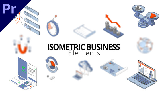 Isometric Business Elements