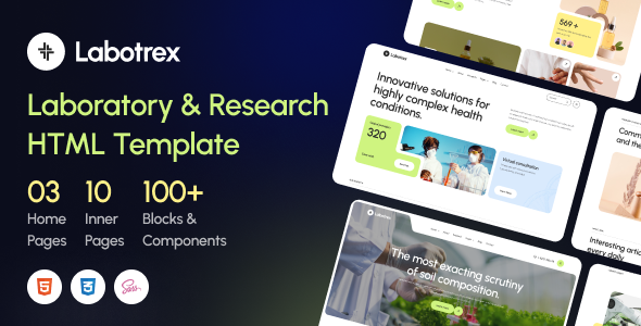 Labotrex - Laboratory & Science Research HTML5 Template