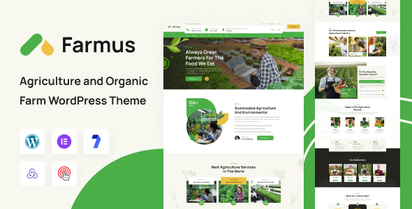Farmus - Agriculture and Organic FarmTheme