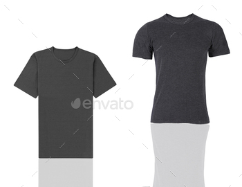 black and gray T-shirts