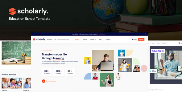 Scholarly – Course Html Template