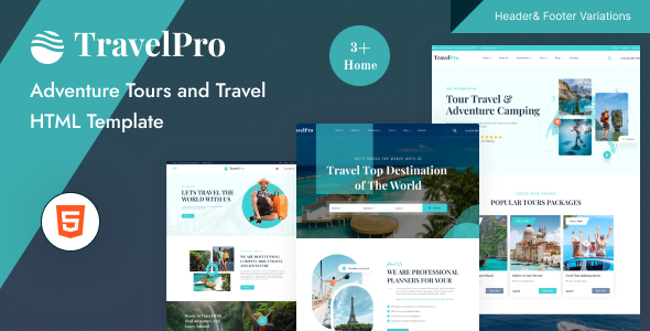 TravelPro - Adventure Tour and Travel Agency HTML Template