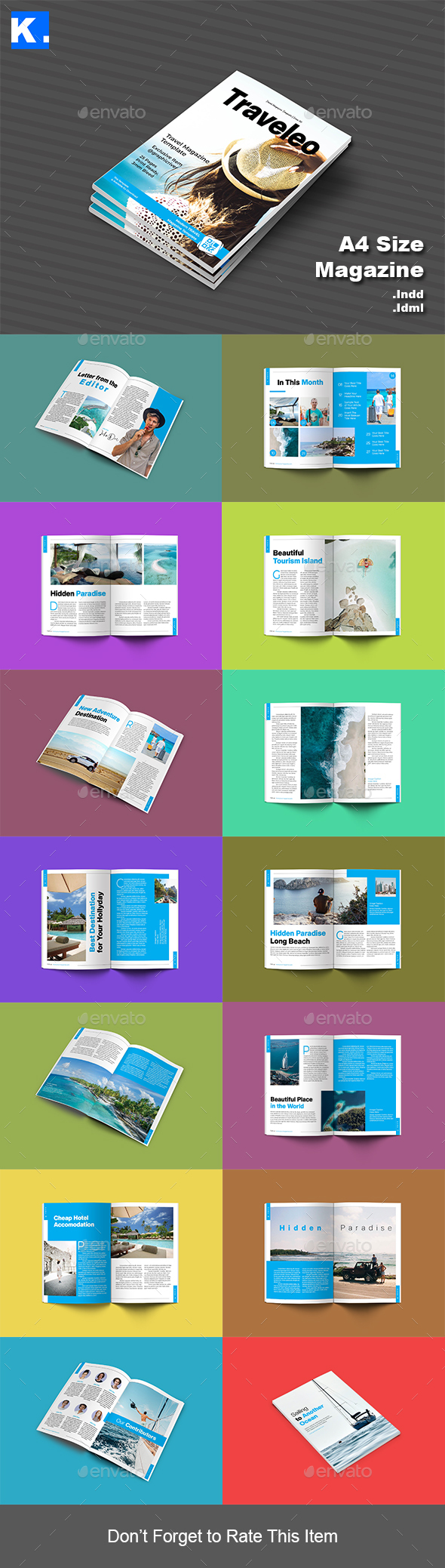 Indesign Magazine Template 16