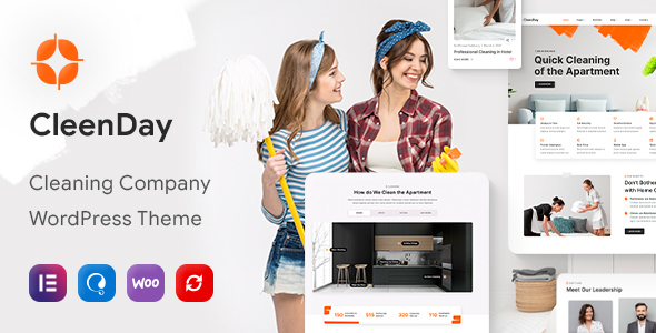 CleenDay – Cleaning Company WordPress Theme