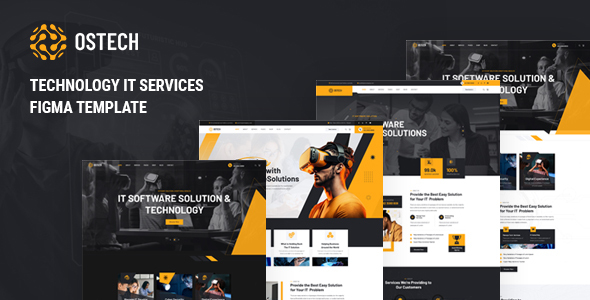 Ostech - Technology IT Services Figma Template