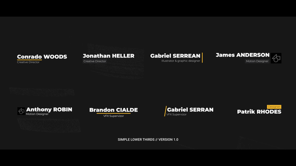 Simple Lower Thirds | AE alt