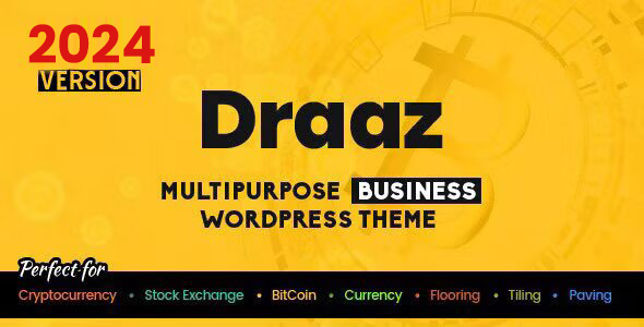 Draaz - Cryptocurrency and Flooring Multipurpose Business WordPress Theme
