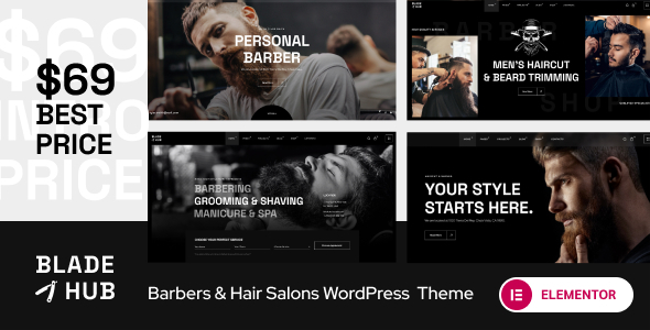 BladeHub - Barber Shop & Hairdressers WordPress Theme