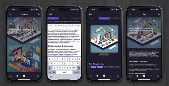 Blogging Mobile Application | Pencil Zone