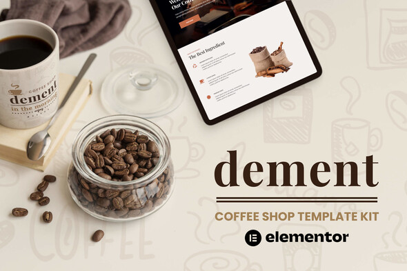 Dement - Coffee Shop Elementor Template Kit