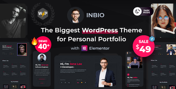 InBio - Personal Portfolio / Resume Theme