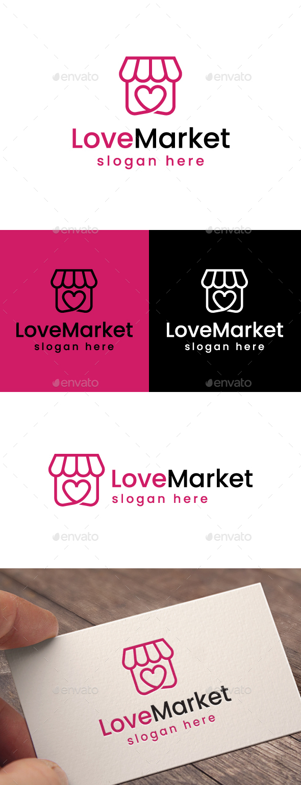 Love Shopping Market Logo